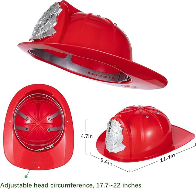 Kid's Fireman Firefighter Costume Toys with Complete Accessories for Boys and Girls Birthday Halloween Party Dress Up Navy Blue 4T 5T