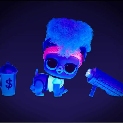 L.O.L. Surprise! Lights Pets with Real Hair & 9 Surprises including Black Light Surprises