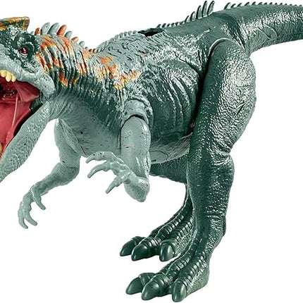 Jurassic World Toys Roar Attack Allosaurus Camp Cretaceous Dinosaur Figure with Movable Joints, Realistic Sculpting, Strike Feature & Sounds, Carnivore, Kids Gift 4 Years & Up
