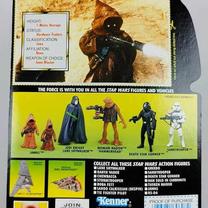 Star Wars, The Power Of The Force Green Card, Jawas Action Figures, 3.75 Inches