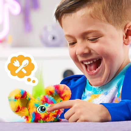 Furby Furblets 2-Pack, Mini Friends Pix-Elle & Ooh-Koo, 45+ Sounds Each, Music & Speaks Only Furbish, Electronic Plush Toys, Multicolor & Blue/White, Back to School Gifts, Ages 6+ (Amazon Exclusive)