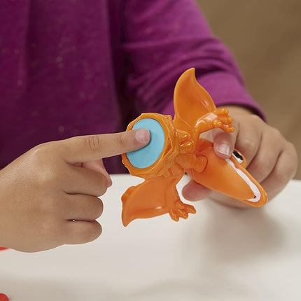 Play-Doh Dino Crew Crunchin' T-Rex Toy for Kids 3 Years and Up with Funny Dinosaur Sounds and 3 Eggs, 2.5 Ounces Each, Non-Toxic