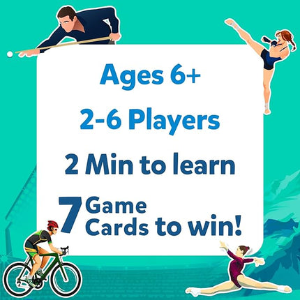 Skillmatics Guess in 10 Sports, Perfect for Boys, Girls, Kids, and Families Who Love Card Games, Toys, Travel Games, Gifts for Ages 6, 7, 8, 9 and Up