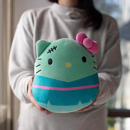 Squishmallows 8" Hello Kitty FrankenKitty- Officially Licensed Kellytoy Halloween Sanrio Plush- Collectible Soft Squishy Stuffed Animal Toy- Add to Your Squad- Gift for Kids, Girls & Boys- 8 Inch