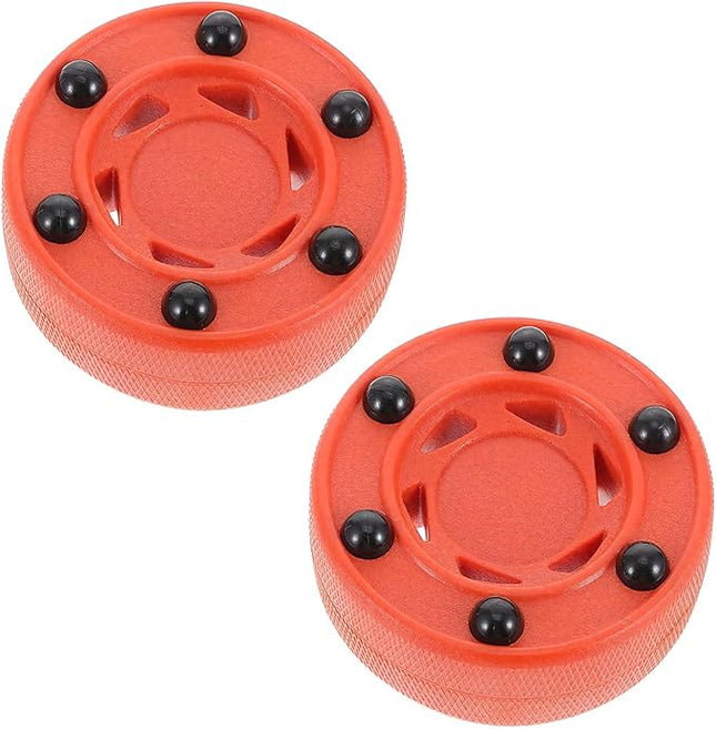ZLY 2PCS Inline Roller Hockey Puck,Ice Hockey Pucks,Roller Hockeys Game Puck for Indoor and Smooth Outdoor Courts