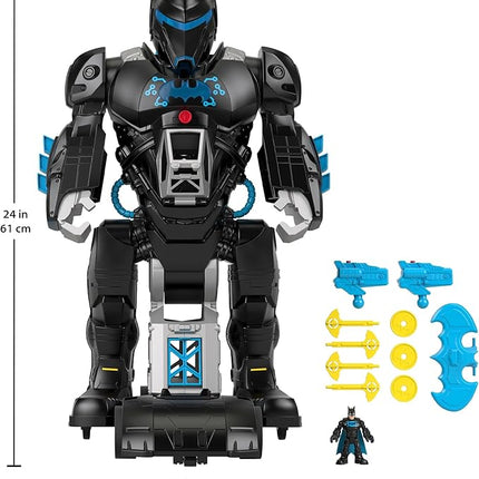 Fisher-Price Imaginext DC Super Friends Batman Toy Bat-Tech Batbot Playset 2-Ft-Tall Robot with Lights & Sounds for Pretend Play Kids Ages 3+ Years