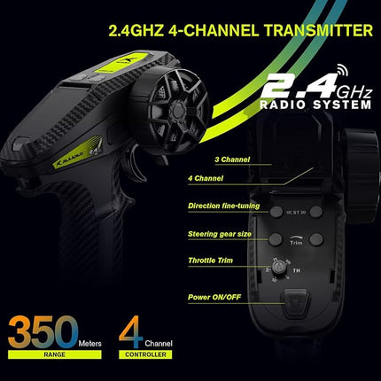 RLAARLO 1/12 Brushless RC Cars for Adults, Max 50 MPH Fast RC Buggy, All Terrain High Speed Remote Control Car Hobby Off-Road RC Truck 4x4 Monster Trucks