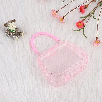 50PCS Doll Hangers for Barbie Hangers for Doll Clothes 1 Pink Lovely Box Storage for 11.5 inch Dolls Girl Gifts Birthday Gifts