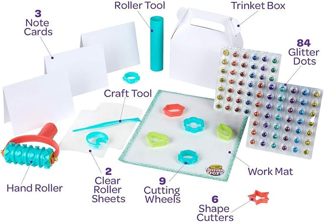 Crayola 04 0704 Glitter Dots Sparkle Station Craft Kit, Gift for Kids Age 6+