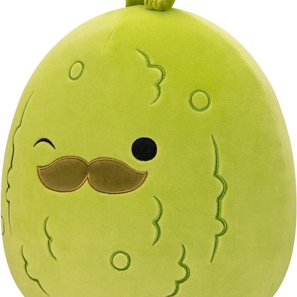 Squishmallows Original 12-Inch Charles Pickle with Mustache - Medium-Sized Ultrasoft Official Jazwares Plush