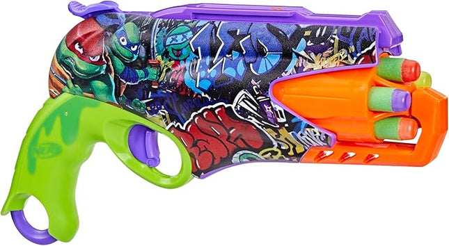 Nerf Teenage Mutant Ninja Turtles Blaster, 10 Elite Darts, Toy Foam Blasters, Ages 8 and Up