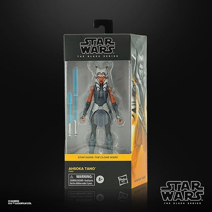 STAR WARS The Black Series Ahsoka Tano Toy 6-Inch-Scale The Clone Wars Collectible Action Figure, Toys for Kids Ages 4 and Up