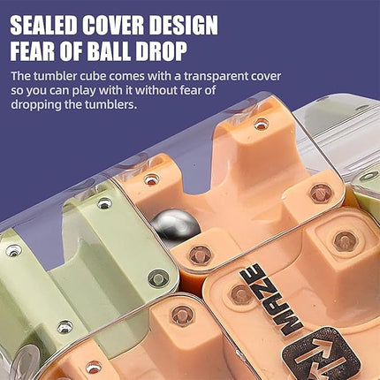 Large Labyrinth 3D Puzzle Maze Cube - Engaging Brain Teaser Toy, 3D Puzzle Maze Cube, Mazes Ball Puzzles for Logical Thinking(Mixed,1set)