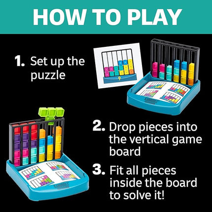 Educational Insights Kanoodle Gravity - 3D Brain Teaser Puzzles, Single Player Brain Game, Fun Travel Games for Kids, Challenging Logic Puzzle Games and Gifts for Kids, Teens & Adults Ages 7+