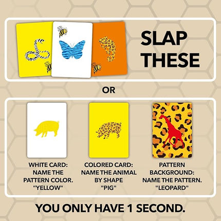 QUOKKA Family Animal Games for Kids and Adults - Guess in Seconds Fun Slap Card Game for 2-6 Players Easy to Learn - Hilarious Brain-Blending Board Games for Family Night Ages 8+