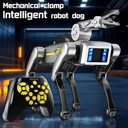 STEM Smart Robot Dog with Mechanical Claw, Grab & Carry Toys, Remote Control Programmable Robot Pet for Kids Ages 6+, Interactive Dog with 18+ Tricks, Gift for Boys & Girls