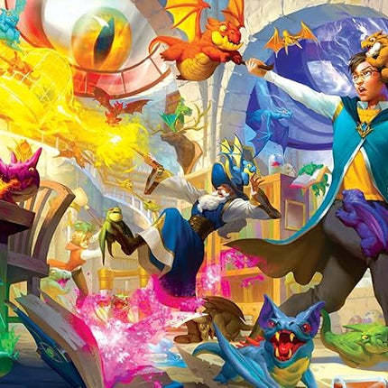 Dragon Daycare Fantasy Wizard Puzzle for Adults and Kids | Difficult 1000 Piece Jigsaw Puzzle Toy | Fun Quarantine Gift | Interactive Brain Teaser Challenge for Game Night | 28 x 20 Inches