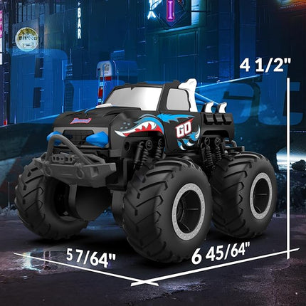 STEMTRON Amphibious Remote Control Car 2.4 1:20 GHz All Terrain Off-Road RC Car Pool Toys Remote Control Boat Gifts for Kids Boys Blue
