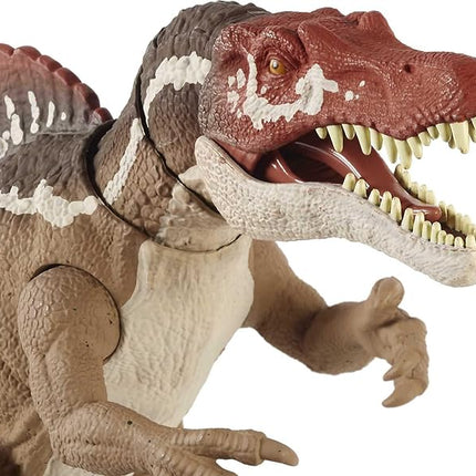 Jurassic World Toys Extreme Chompin' Spinosaurus Dinosaur Action Figure, Huge Bite, Authentic Decoration, Movable Joints, Ages 4 Years Old & Up