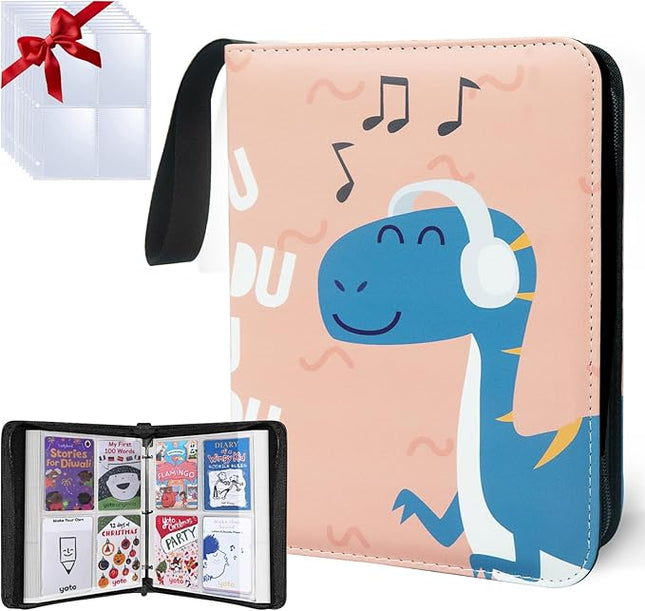 Yoto Card Holder for Yoto Player Cards,480 Pockets Large Capacity Card Case Binder,Portable Waterproof Card Storage Bag with Removable Sleeves for Yoto Story Mini Player Cards