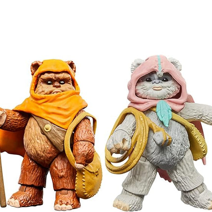Star Wars The Vintage Collection Wicket W. Warrick & Kneesaa, Star Wars: Ewoks Collectible 3.75” Action Figures 2-Pack