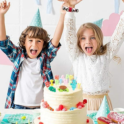 22PCS 3D Printed Sea Animals Toys, 3D Printed Mini Ocean Animals Articulating Flexible Fidget Toys, Cute Animal Figurines Toys Birthday Office Desktop Home Decoration