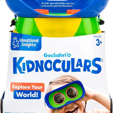 Educational Insights GeoSafari Jr. Kidnoculars, Binoculars for Toddlers & Kids, Easter Basket Stuffers for Kids, Gift for Toddlers Ages 3+