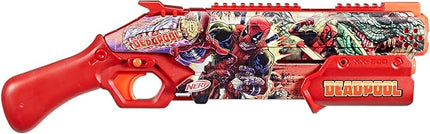 Nerf Marvel Deadpool Blaster, 16 Nerf Rival Accu-Rounds, Pump Action, Breech Load, Gifts for Teens, 14+