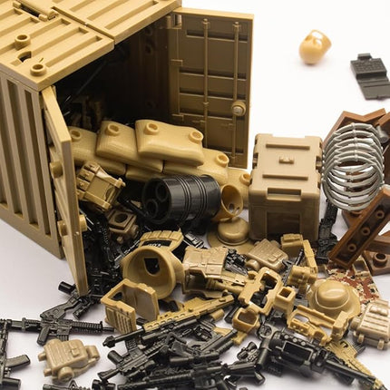 Special Military Soldier Style Weapon Sets, Military Weapon Pack Accessories Kits Toys, Swat Team Building Block Toys, Army Equipment Gear Sets, Accessories Compatible with Major Mini figure