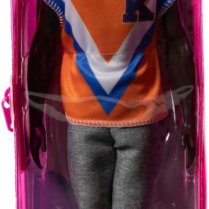 Barbie Fashionistas Ken Fashion Doll #203 with Twisted Black Hair Wearing Orange Athletic Jersey, Shorts & White Sneakers