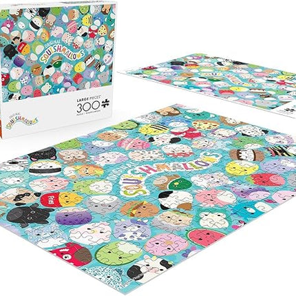 Buffalo Games - Squish Mallow - Squishmallow Friends - 300 Piece Jigsaw Puzzle for Adults Challenging Puzzle Perfect for Game Nights - Finished Size is 21.25 x 15.00