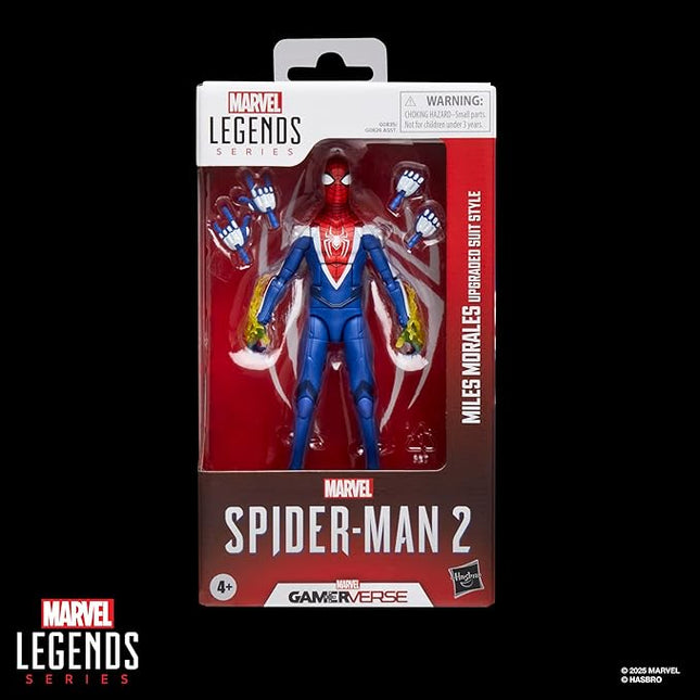 Marvel Legends Series Gamerverse Miles Morales Upgraded Suit Style, Spider-Man 2 Video Game-Inspired Collectible 6 Inch Action Figure