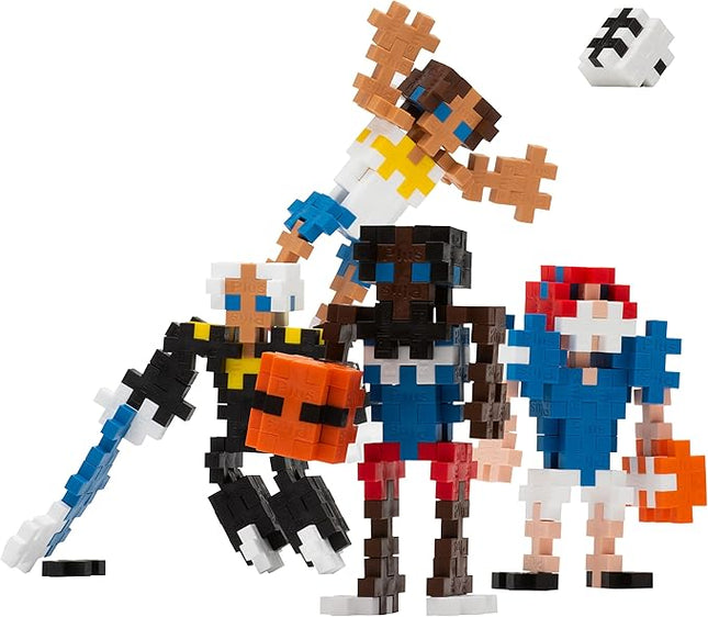 Plus-Plus: Instructed Play Tube - Sports - 240 Piece - Create 4 Players, Construction Building STEM Toy, Interlocking Mini Puzzle Blocks, Kids Ages 5+