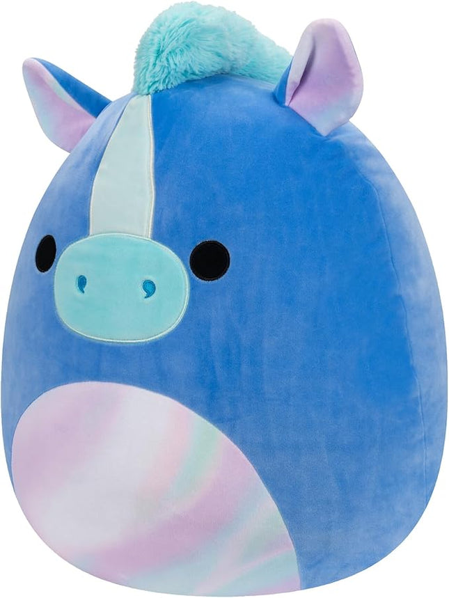 Squishmallows Original 16-Inch Mythical Creature Romano The Blue Hippocampus - Large Ultrasoft Official Jazwares Plush