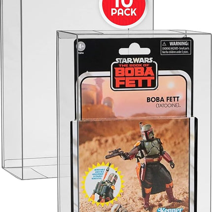 EVORETRO Action Figure Display Case Protector Compatible with Star Wars, Marvel Legends & GI Joe (Carded) 3.75'' Figurine 6/9, 44MM Depth