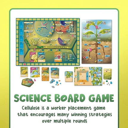 Cellulose: A Plant Cell Biology Game | Mensa Recommended Strategic & Entertaining Game to Learn Photosynthesis, DNA & Biochemistry | Educational STEM Board Game for Families, Students & Teachers