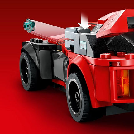 LEGO Marvel Spider-Man Miles Morales vs. Morbius 76244 Building Toy - Featuring Race Car and Action Minifigures, Adventures in The Spiderverse, Movie Inspired Set, Fun for Boys, Girls, and Kids