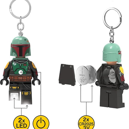 LEGO Star Wars - Large 3 Inch Tall Figure Key Light - Boba Fett (KE188H)
