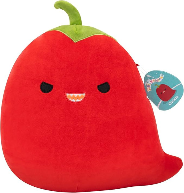 Squishmallows Original 12in Christo The Red Chili Pepper – Official Jazwares Plush (Medium-Sized)