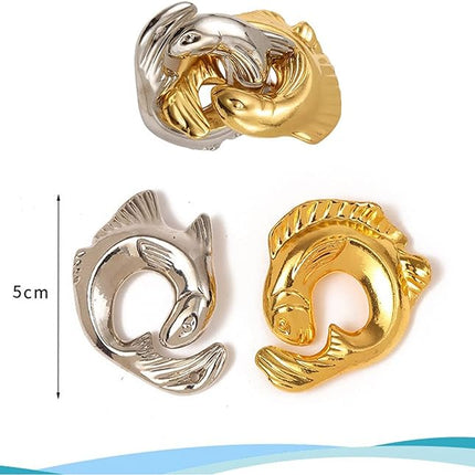 FantasyDay 6 Pcs Brain Teaser Puzzle,Metal Puzzle, Unlock Interlock IQ Test Game, Magic Trick Toy Gift for Kids and Adults