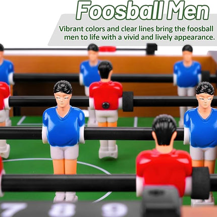 WIN.MAX Mini Foosball Table (Upgrade) 20-Inch Foosball Table Adult Size Top Football/Soccer Game Table for Kids Easy to Store