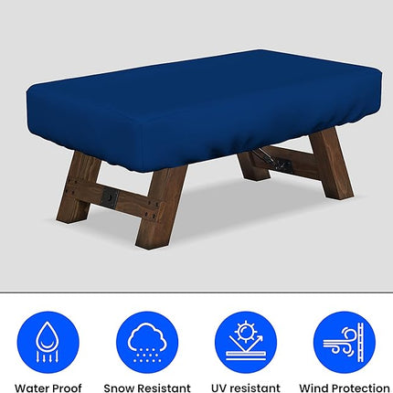 Covers & all Air Hockey Table Covers, Made of 18 Oz Waterproof & UV-Resistant Cover Tuff Fabric, Suitable for Indoors/Outdoors (88" W x 44" D x 15" H, Blue)