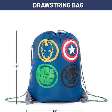 Jay Franco Marvel Avengers Battle Formation Slumber Sack - Cozy & Warm Kids Lightweight Slumber Bag/Sleeping Bag - Featuring Captain America, Iron Man, Black Panther, & Hulk