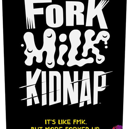 Hasbro Gaming Fork Milk Kidnap Game for Adults Only, an Adult Party Game of Questionable Choices, Ages 17+, for 3 to 10 Players, Hilarious NSFW Card Games