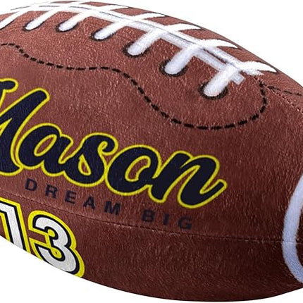 Baosity Custom Football Pillow with Text Plush Toy for Kids Stuffed Football Creative Room Decor Fluffy Sports Toy Personalized Birthday Christmas Party Gifts for Boys Girls Toddler Kids