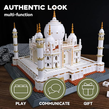 ArtorBricks Architectural Taj Mahal Large Collection Building Set Model Kit and Gift for Adults (1503 Pieces)