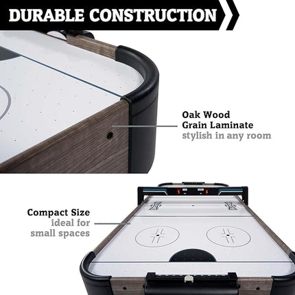 Hall of Games Air Hockey Table, Indoor Arcade Gaming Sets with Electronic Score Systems, Perfect for Family Game Rooms