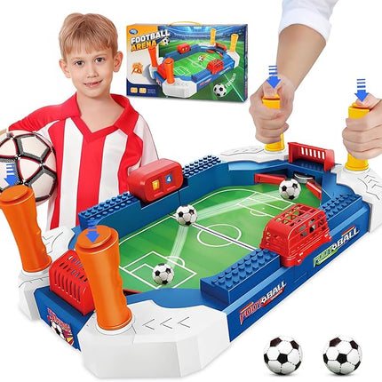 Foosball Table Soccer Board Game for Kids, Mini Football Games Set Gifts Toys for Indoor Sports Family Playroom Party Game Interactive Birthday Sports Gift for Boys Girls 3 4 5 6 7 8-12