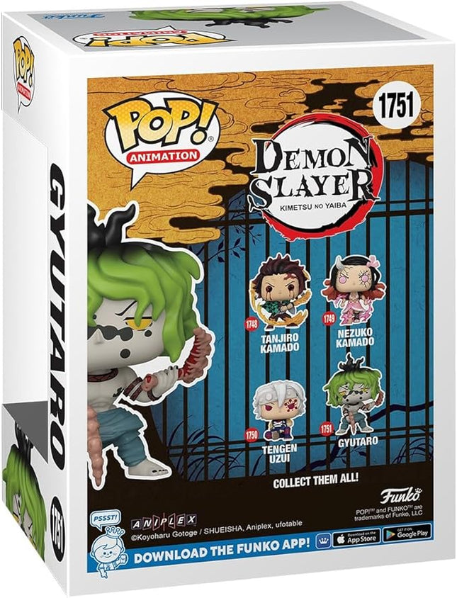 Funko POP Animation: DS - Gyutaro - Demon Slayer - Collectable Vinyl Figure - Gift Idea - Official Merchandise - for Kids & Adults - Anime Fans - Model Figure for Collectors and Display