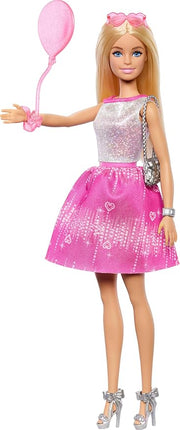 Barbie Doll Holiday Advent Calendar with 24 Clothing and Accessory Surprises Including Jacket, Skirt, Shoes, Purses, and a Pet Puppy, Blonde Doll